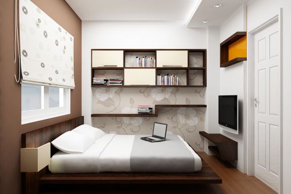 Thiết kế nội thất phòng ngủ 12m2 đẹp đơn giản tinh tế